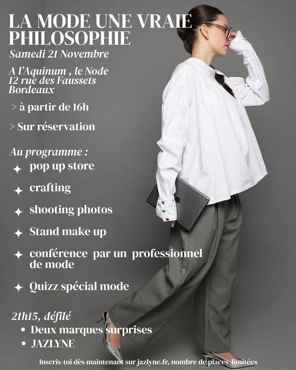 RÉSERVATION « LA MODE UNE VRAIE PHILOSOPHIE »