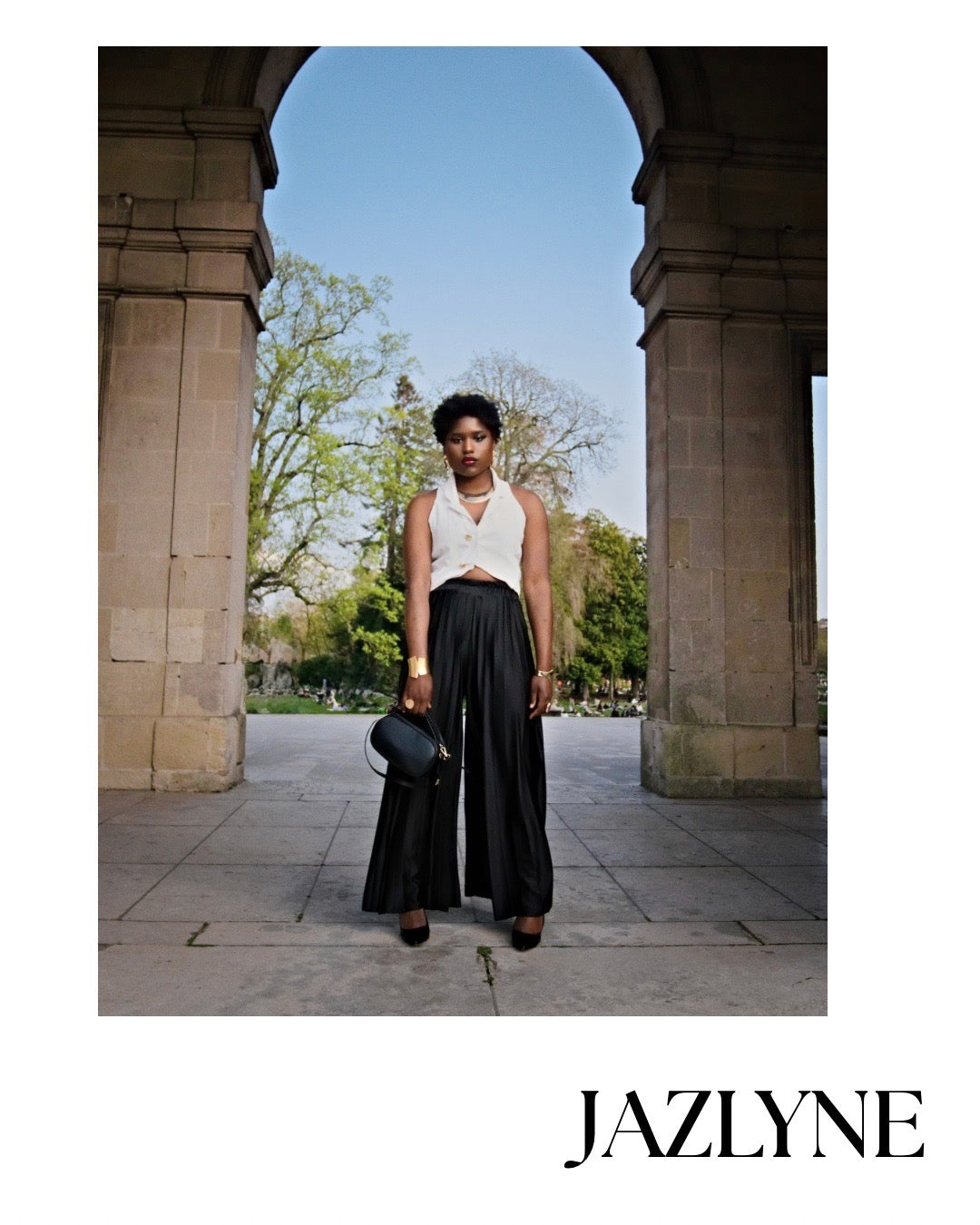 Pantalon noir large